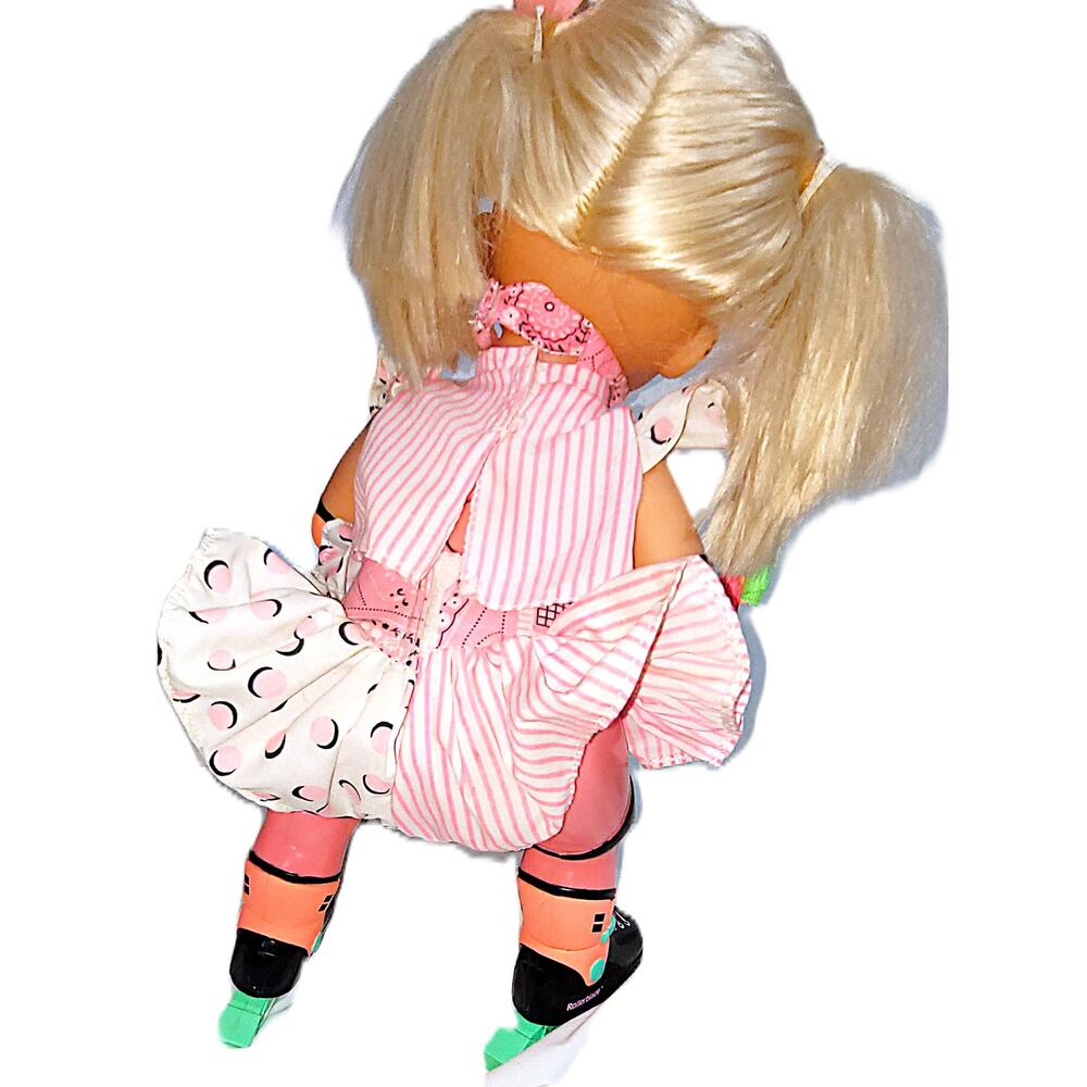 15" 1991 Vintage Mattel's Sweet & Sassy Retro Baby Rollerblade Doll~ She Works! - Picture 5 of 9